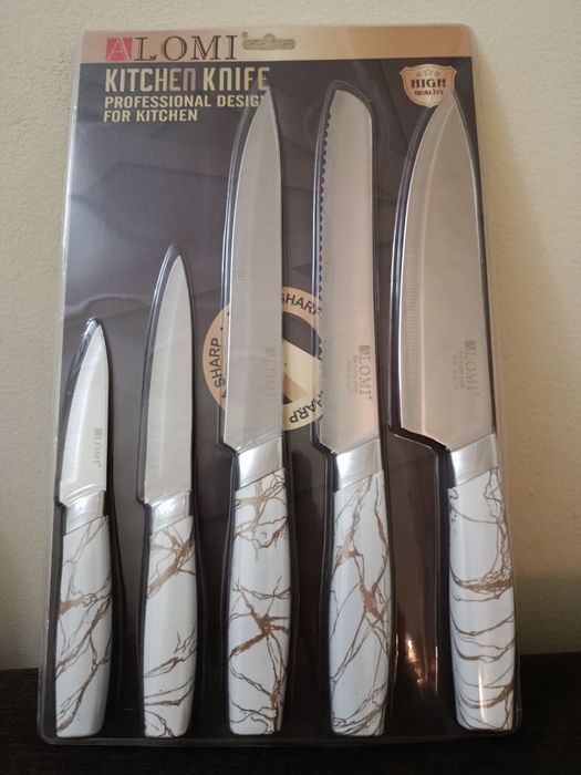 Lomi Кухонні ножі. Набір високоякісних кухонних ножів на блістері .