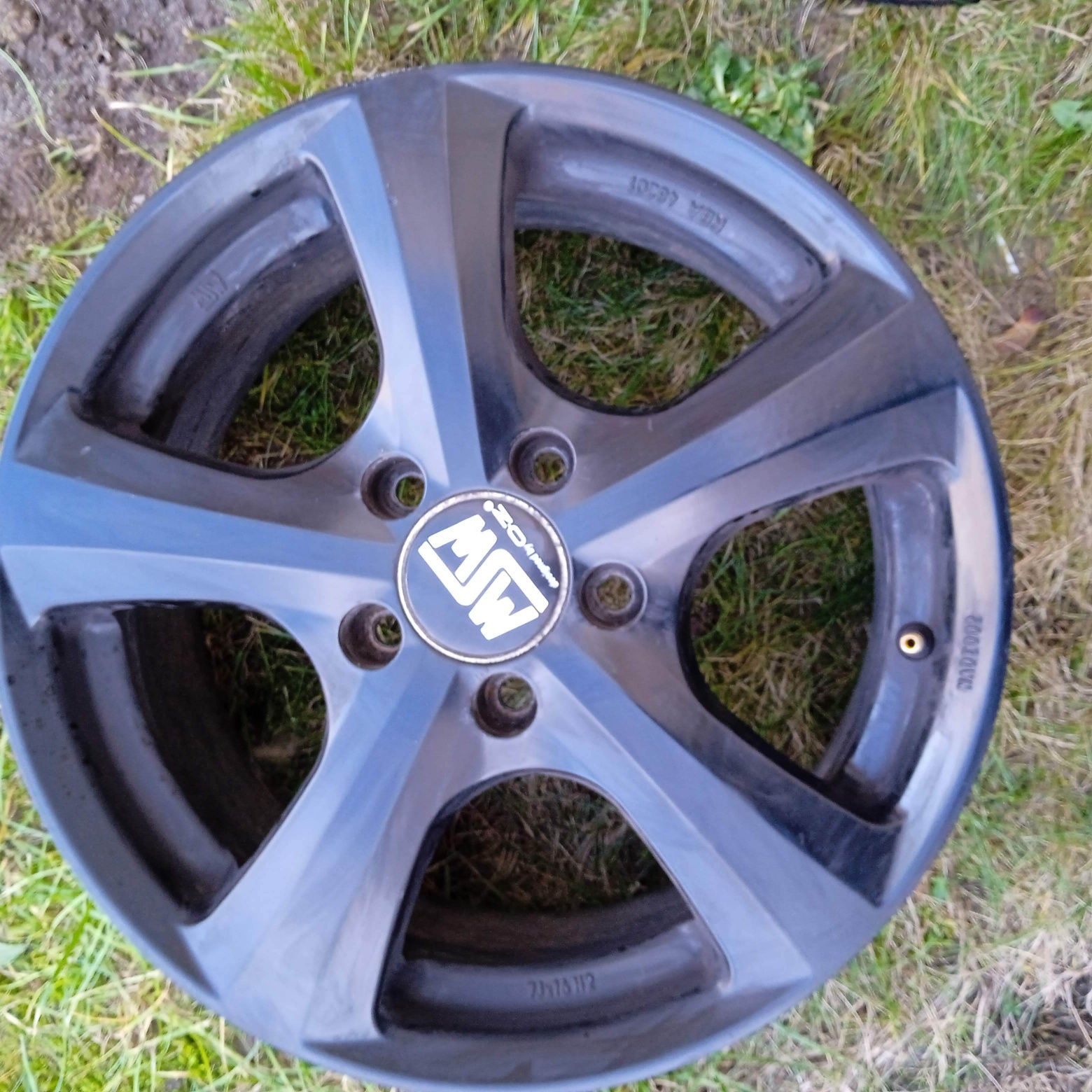 Felgi aluminiowe 5x112 7Jx16 cali H2 - 3 sztuki felg, czarne