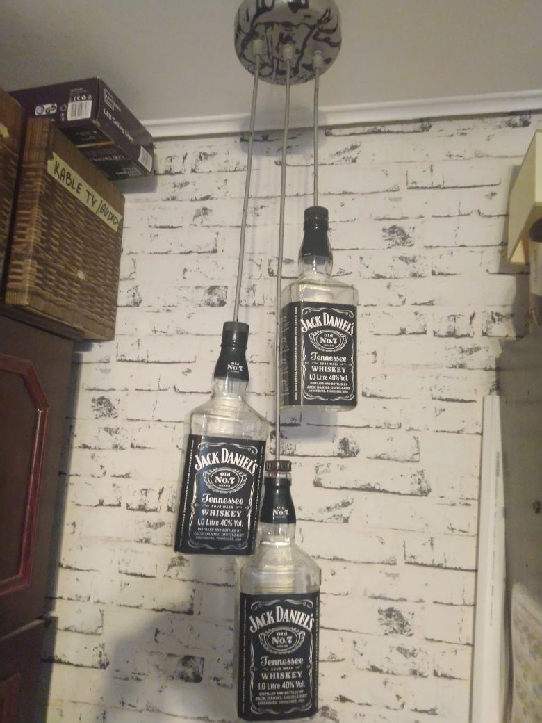 Żyrandol lampa 3x Jack Daniels 1l