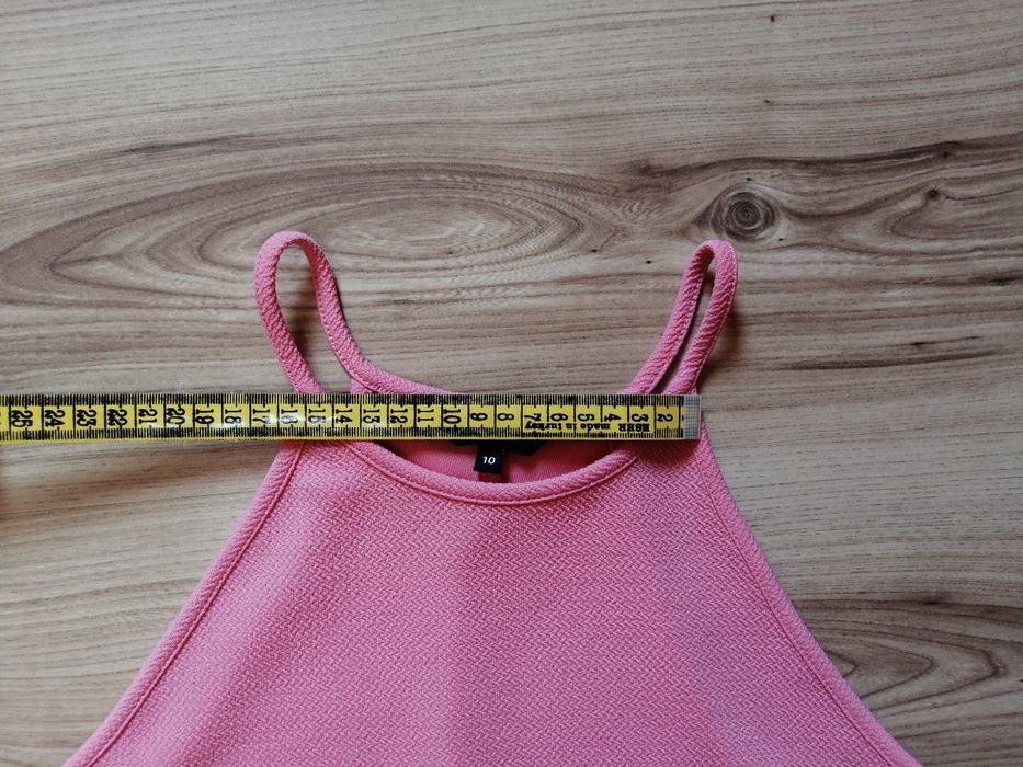 NOWA letnia luźna różowa sukienka na ramiączkach New Look 38 M
