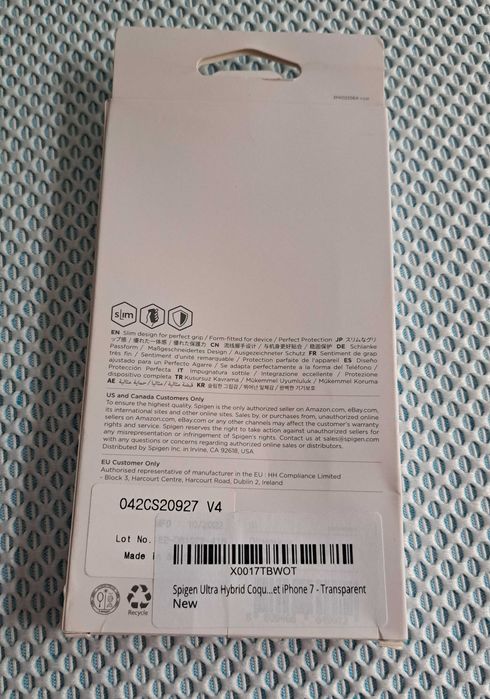 Capa Iphone 7 / 8 SPIGEN Ultra Hybrid Transparente - Nova!