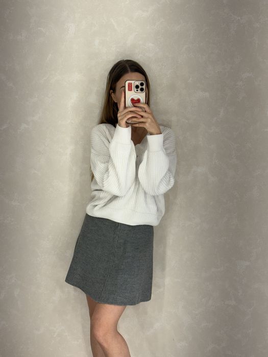 Юбка вʼязана сіра українського бренду T.MOSCA жіноча XS/S стан нової