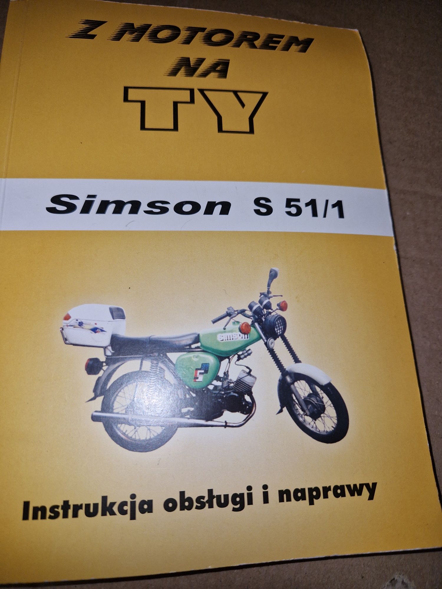Instrukcja obsługi katalog części rama silnik Simson s51/1