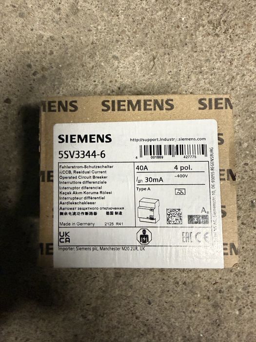 Siemens RCCB 40 30ma 5szt