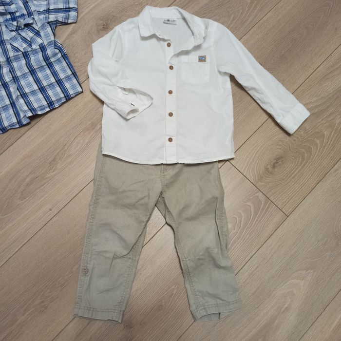 Zestaw koszula spodnie rozmiar 86-92 galowy wizytowy