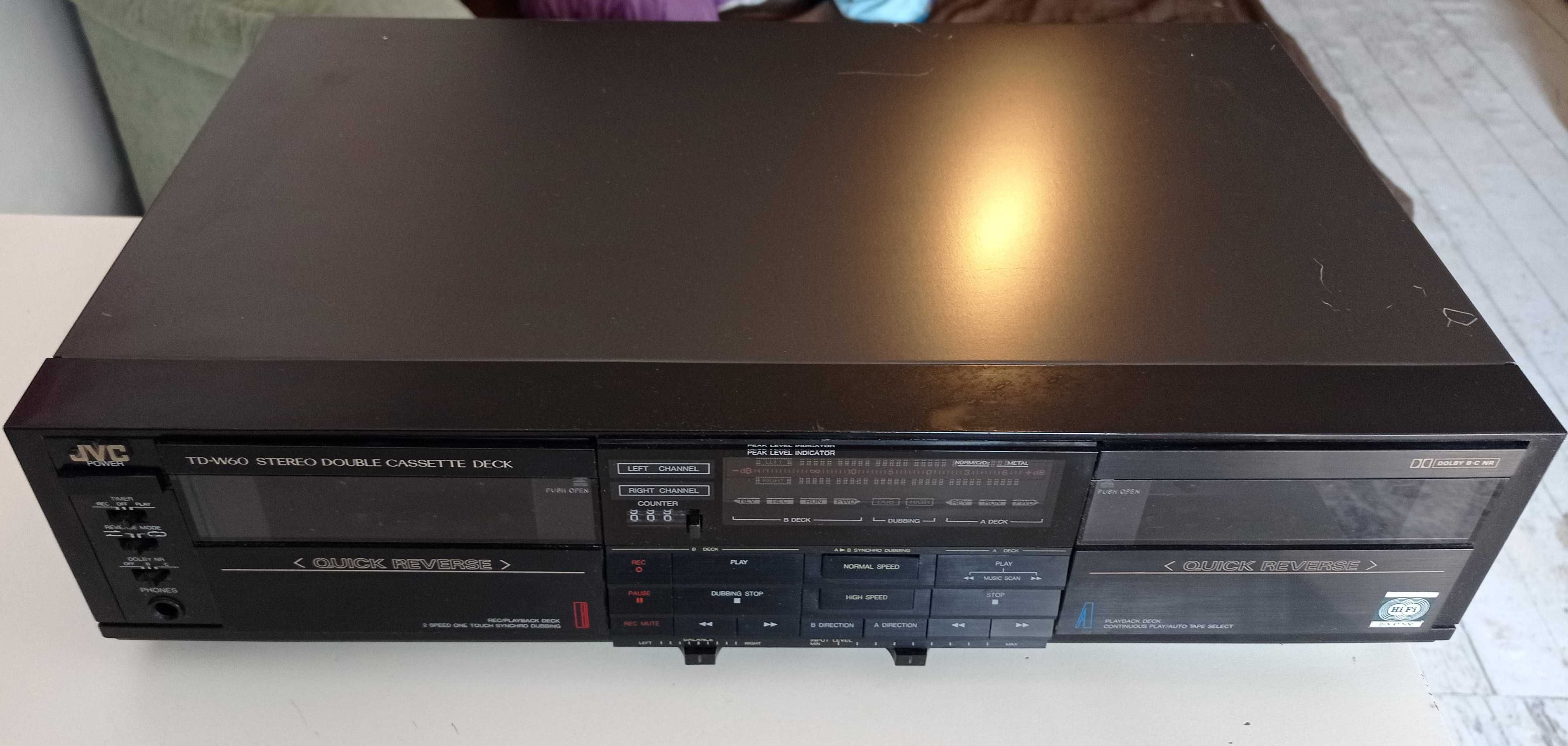 Magnetofon JVC td-w60 dwukasetowy - rzadki