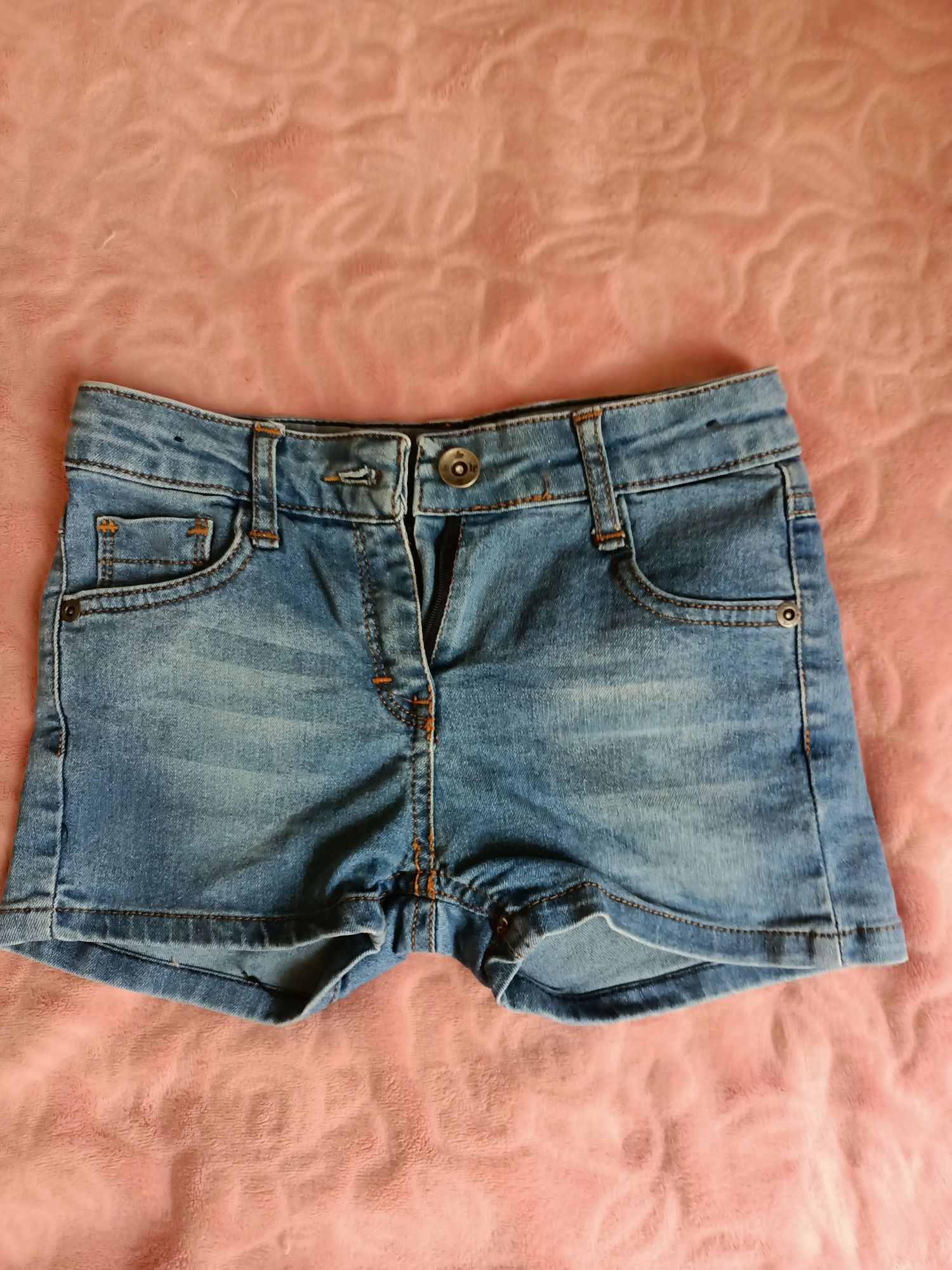 Шорты джинсовые для девочки размер 122 7-8