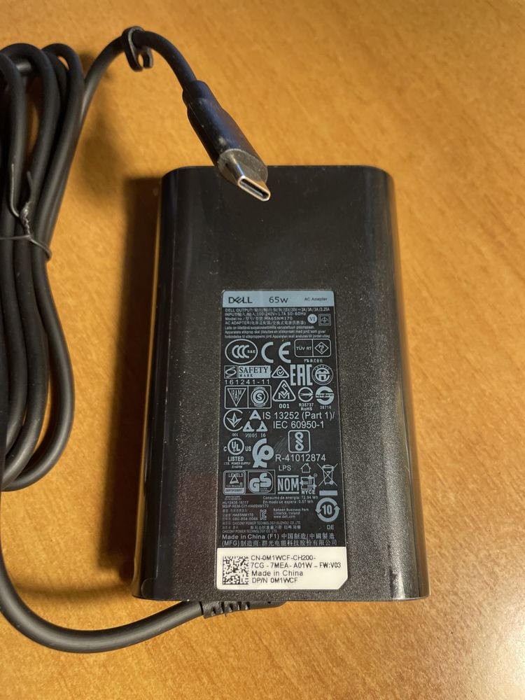 Блок Питания Ноутбука Dell XPS Latitude Venue USB Type C 65W 90W 130W