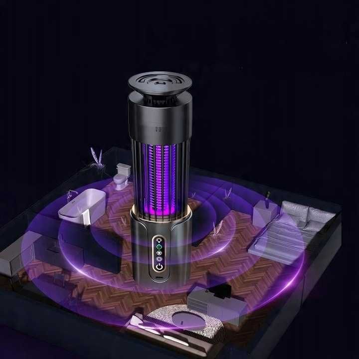 Lampa Na Komary Muchy Ćmy Owady Owadobójcza Ścienna Nocna Do Domu Led