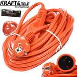 KRAFT&DELE Przedłużacz Ogrodowy Budowlany 10m 3x1,5 KD4023