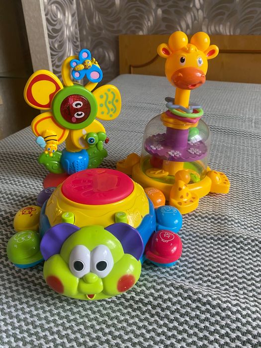 Музыкальный цветок, черепаха , джига жираф