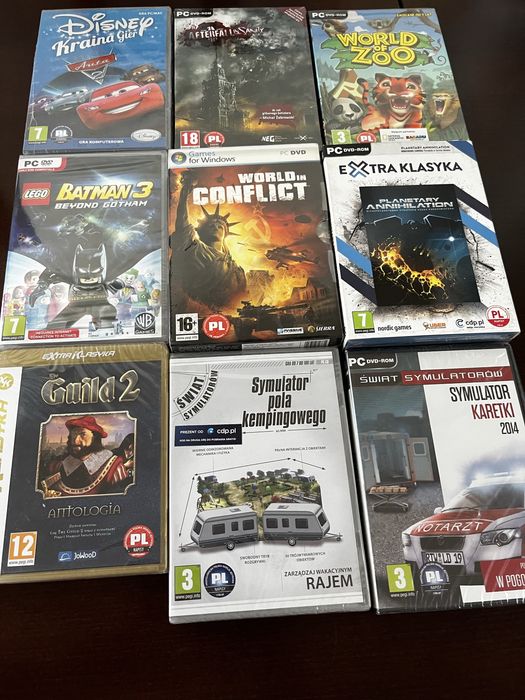zestaw nowych gier na pc 10 gier okazja