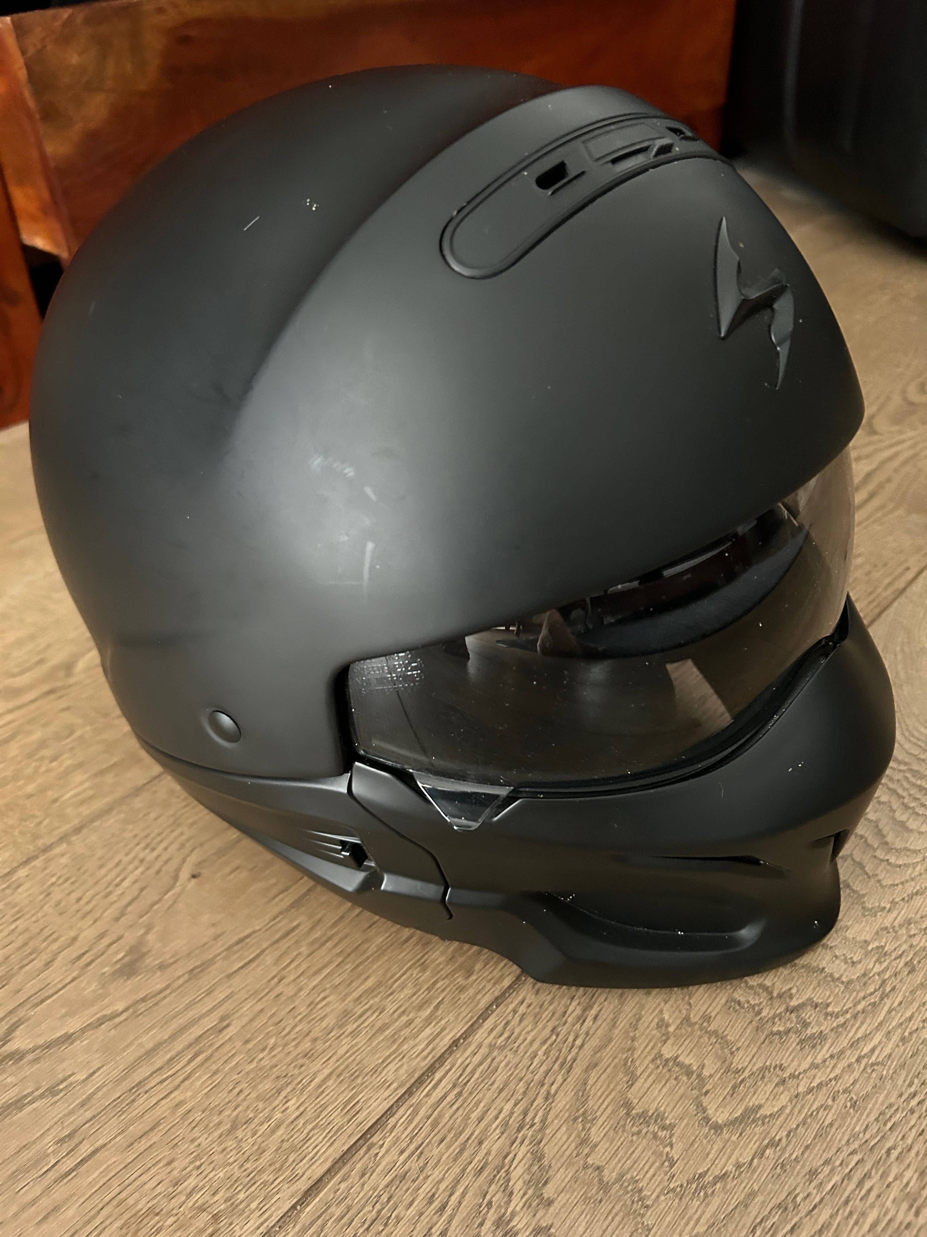 Kask Scorpion Exo Combat Czarny Mat XXL