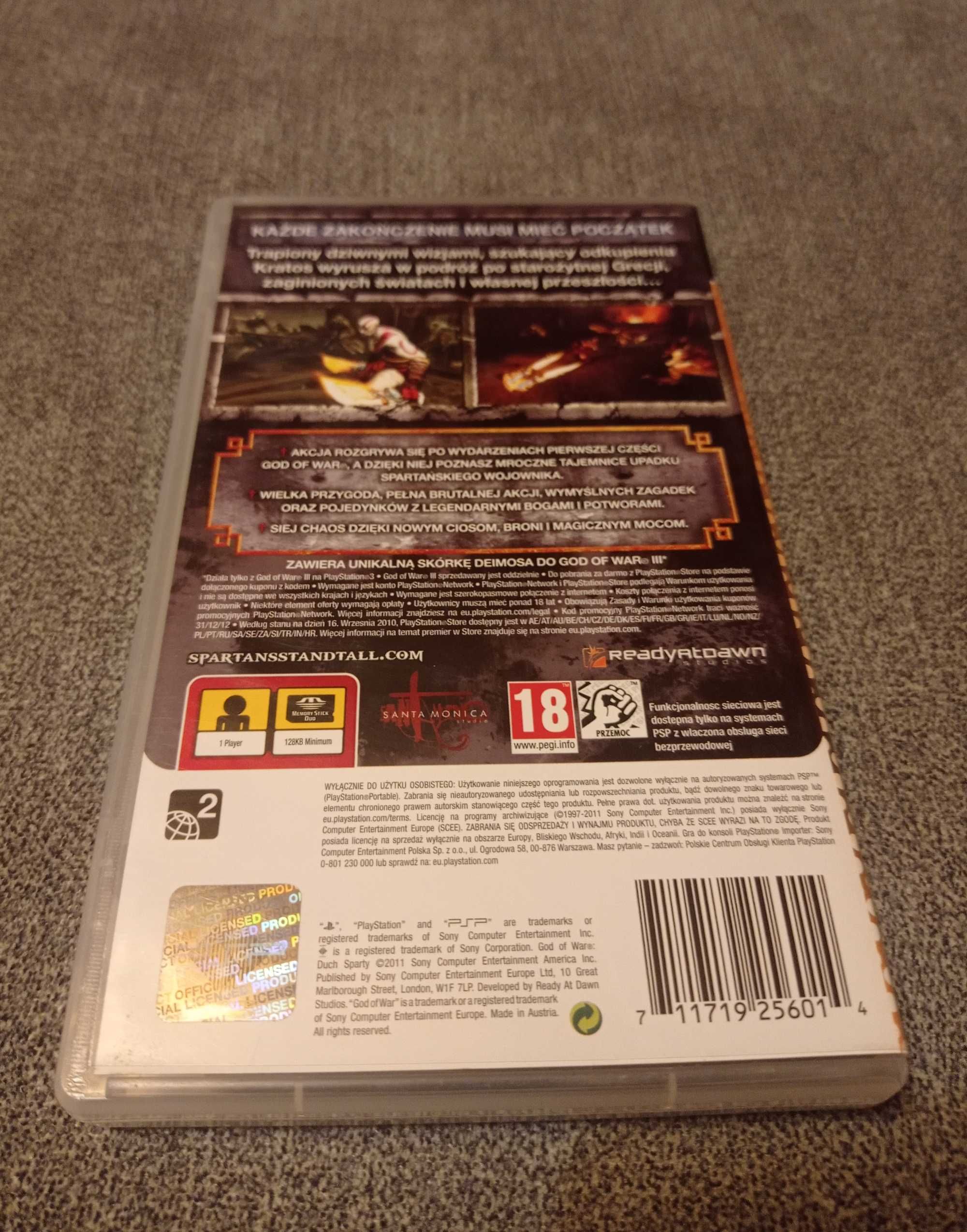 Gra na PSP - God of War: Duch Sparty