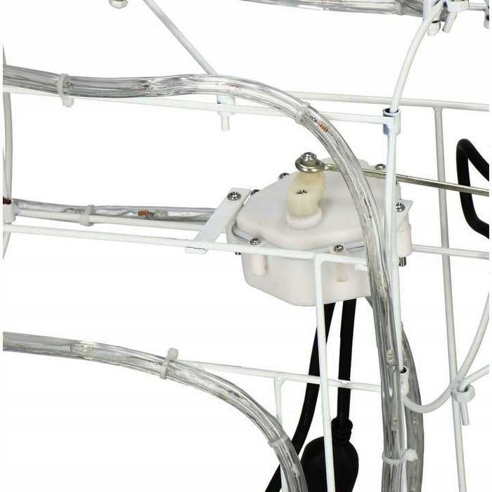 RENIFER Z RUCHOMĄ GŁOWĄ 3D Led Świecący zewnętrzny Duży xxl Biały