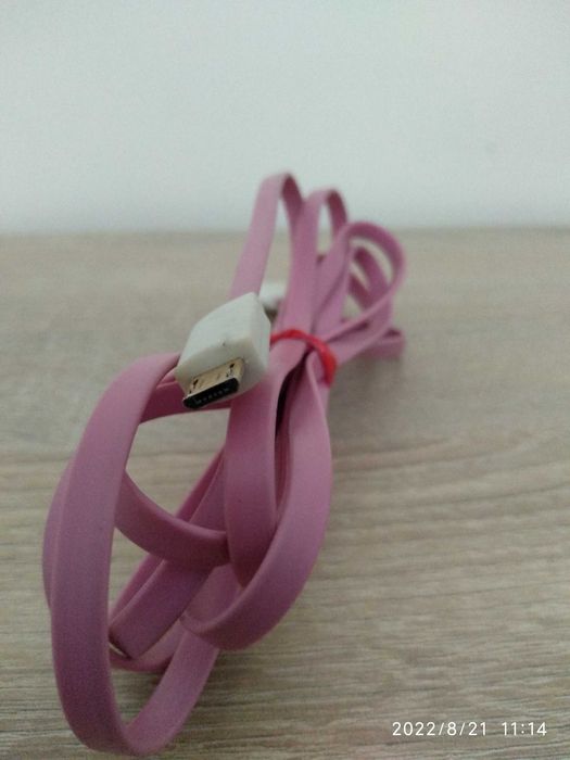 Kabel USB-Micro ARKAS 2 metry różowy