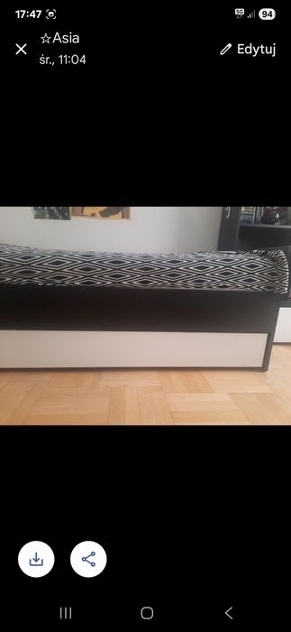 Łóżko z szufladą VOX young users + stelaż