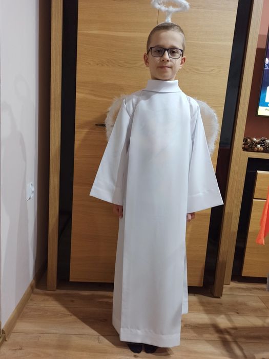 Strój aniołka rozmiar 134 przebranie na jasełka