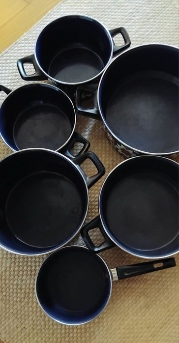 Tachos,panelas, caçarolas em esmalte pouco uso!