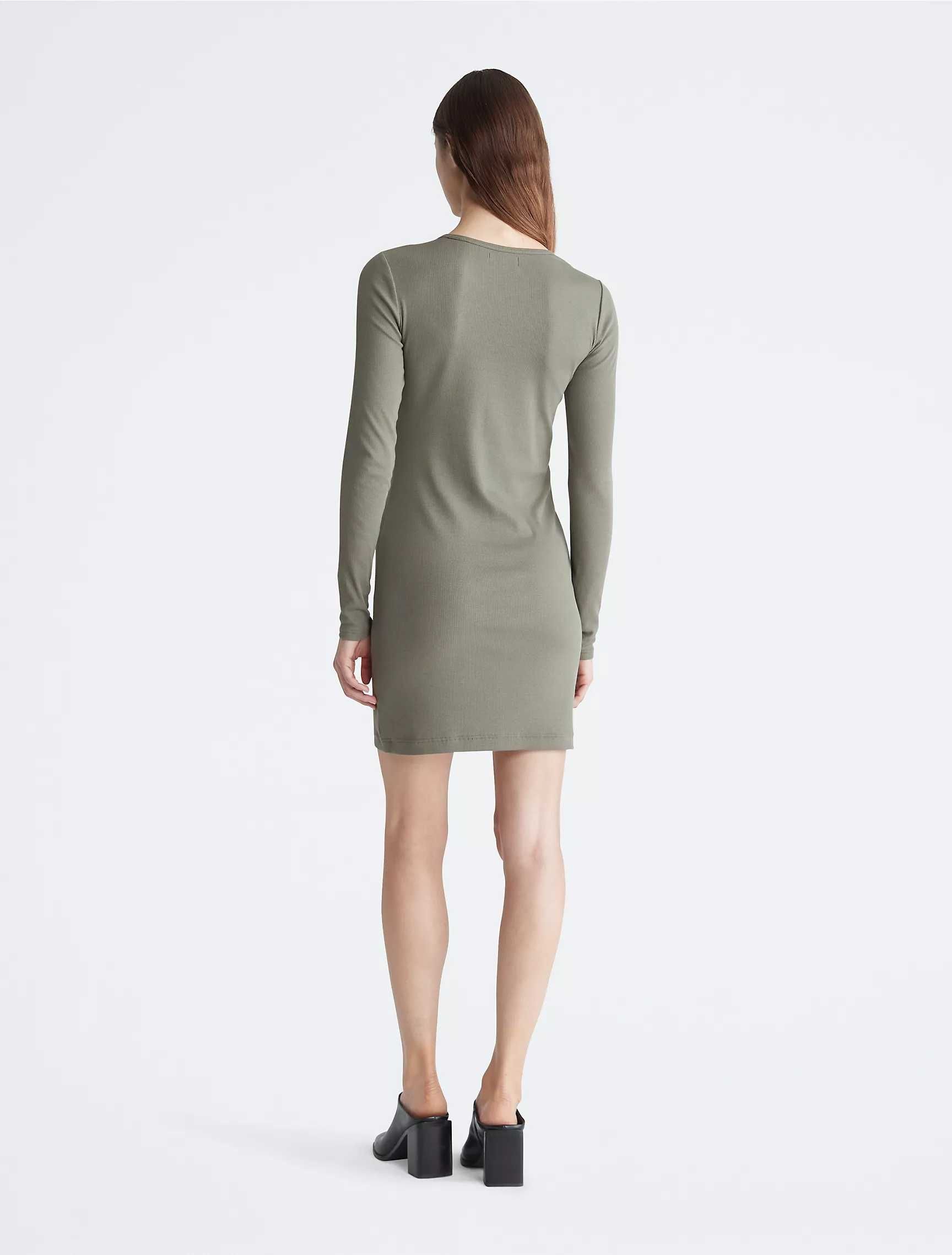 Женское платье calvin klein (ck rib mini dress)c америки s