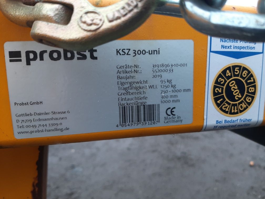Chwytak do bloczków Probst KSZ-300-UNI