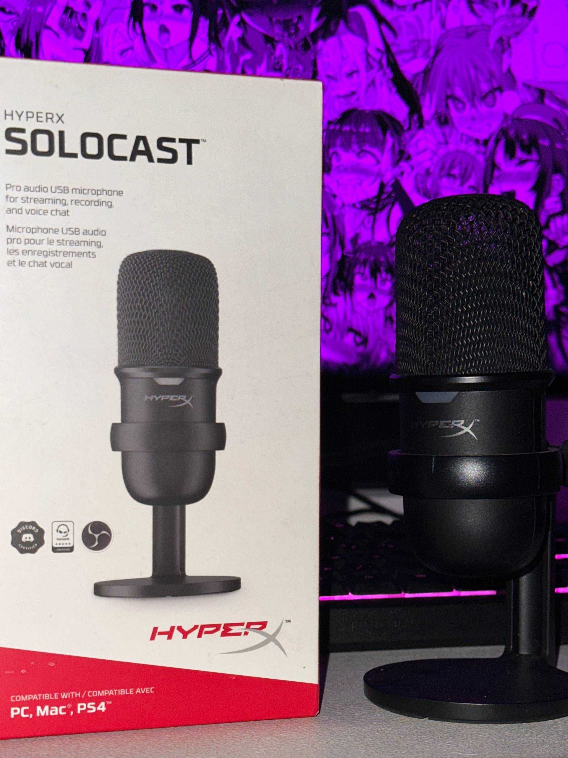 Микрофон HYPER X SoloCast в идеальном состоянии