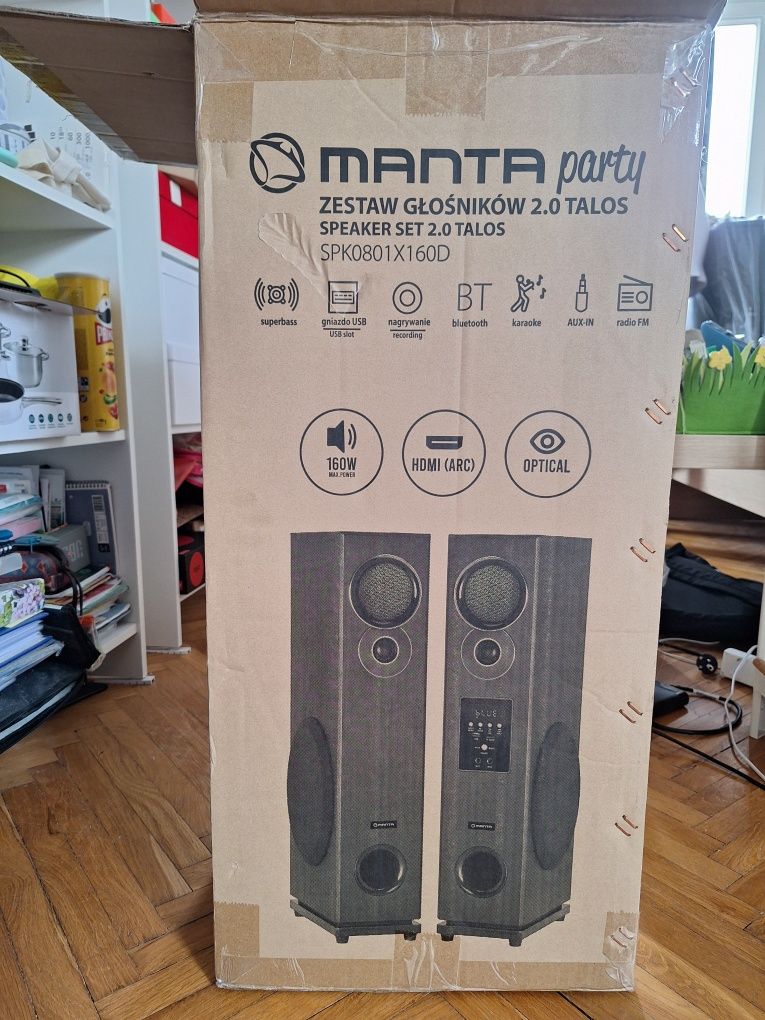 Kolumny głośnikowe Hi-Fi 2.0 Manta Talos