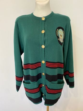 Zielony kardigan sweter