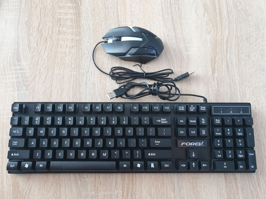 Klawiatura i mysz gamingowa Forev