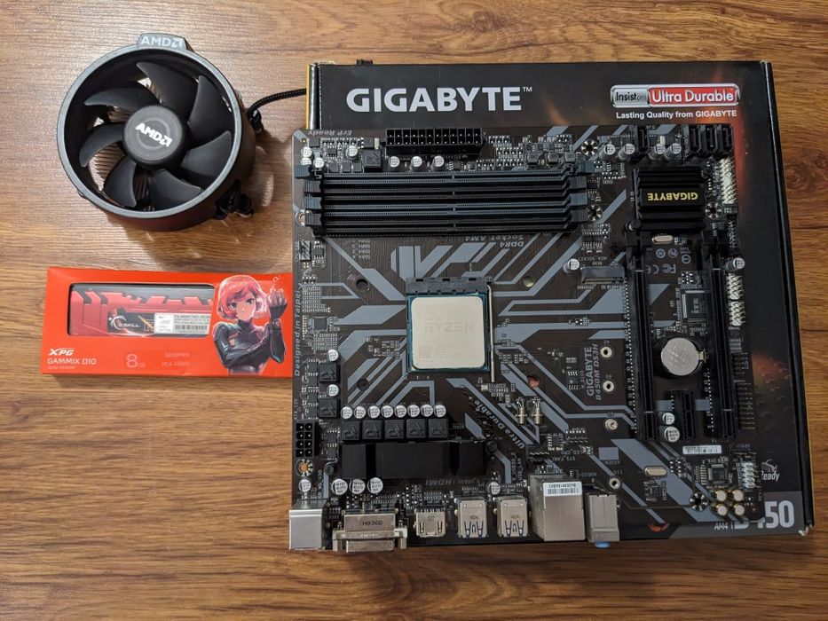 Gamingowy zestaw Ryzen 5 2600 |B450| 8GB RAM|