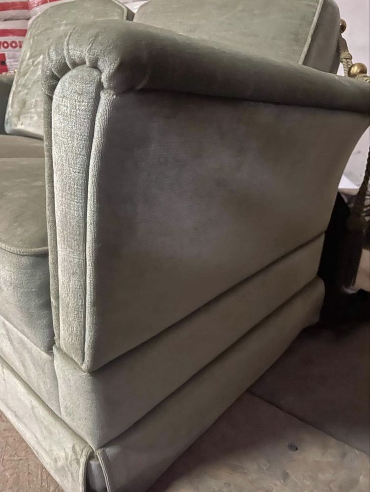 Sofa 2 osobowa velvet zielona kanapa stara antyk