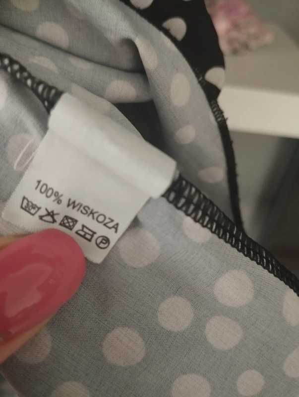 Sukienka Varlesca Doretti falbanki groszki wiskoza Bocca S