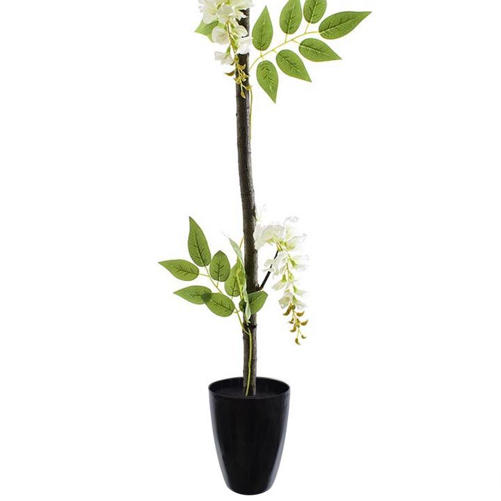 Wisteria glicynia kwiaty sztuczne drzewka roślina donica liście 130