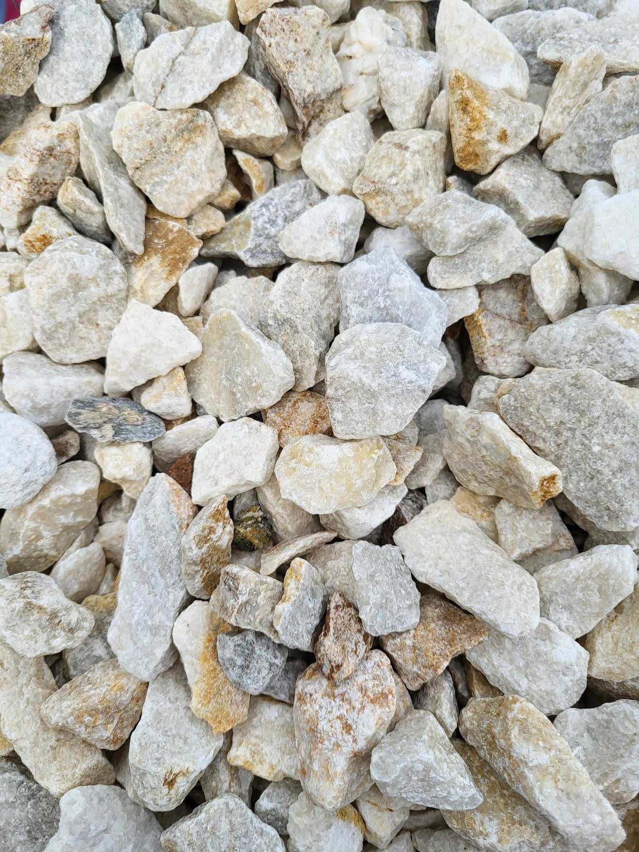 Grys Crystal White 16 Kamienie ogrodowe dekoracyjne ozdobne