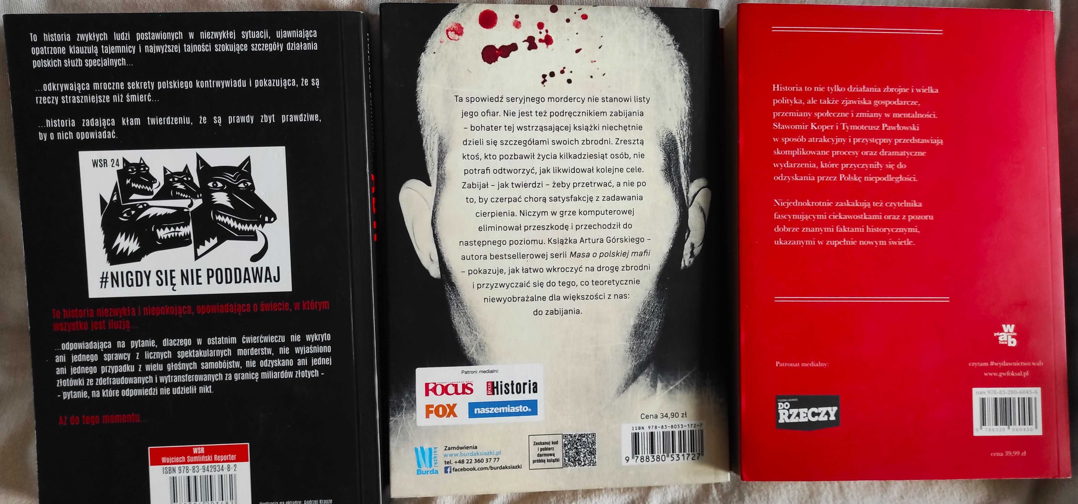 "ABW "Piłsudski "Po prostu zabijałem "Checklista "Darwin "Ptasiek"