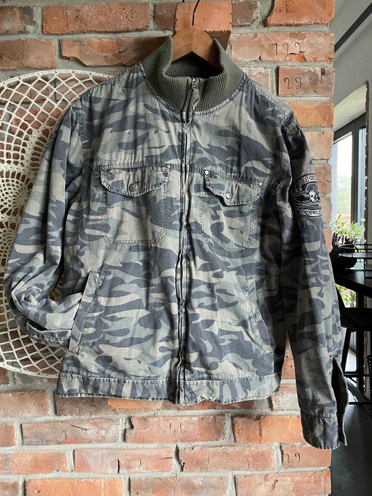 Męska dwustronna kurtka moro Harley Davidson Mud Dog M/L