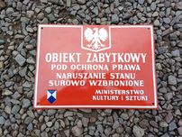 Stara emaliowana tablica PRL