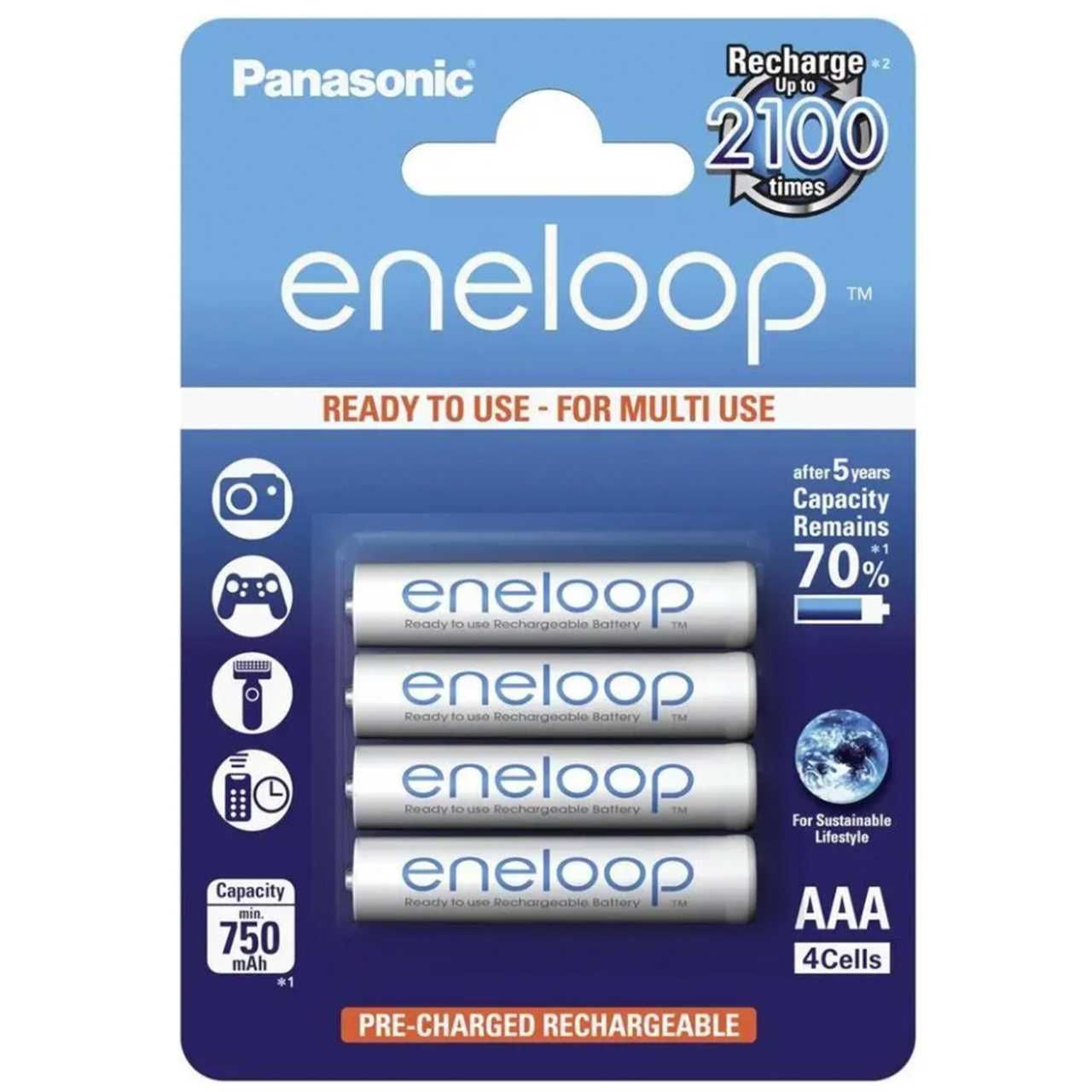 Акумулятор Panasonic Eneloop AAA 800 mAh 4шт