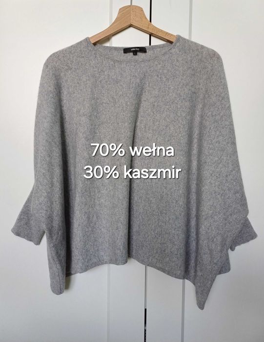 Wełniano-kaszmirowa bluzka nietoperz rozm. S Someday