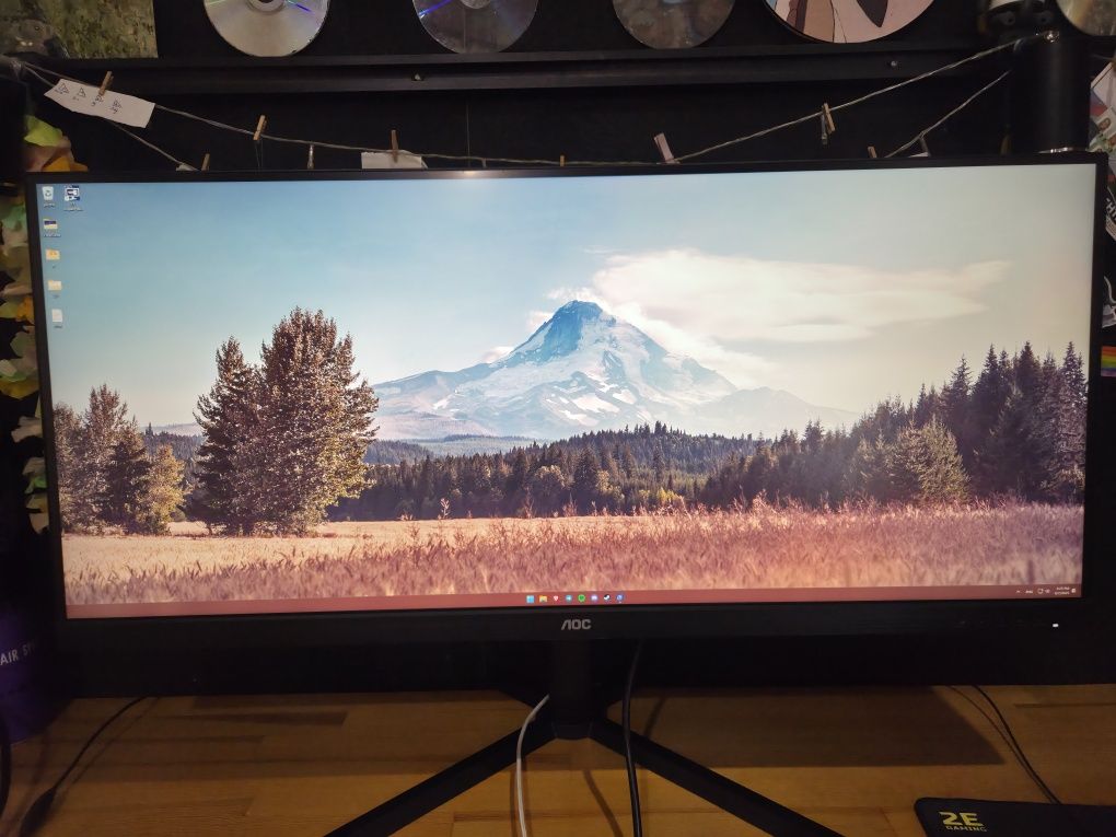 Монітор 21:9 34" AOC / 2k+ / 144 Hz