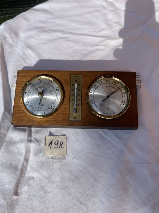Barometr podwójny z termometrem