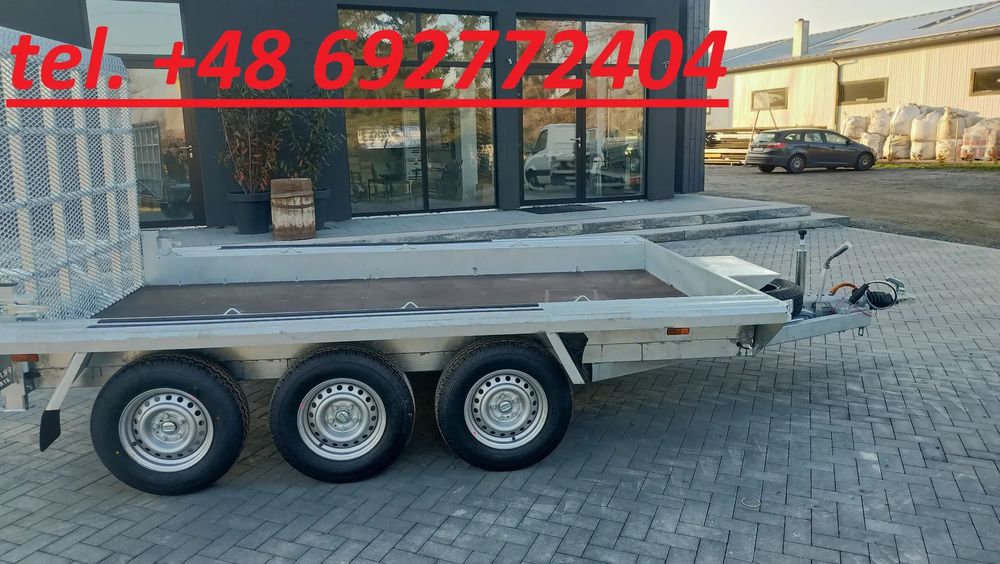NOWA PRZYCZEPA FRACHT POD MINIKOPARKĘ FRACHT ARTUR KAROL BUDOWLANA 3500 DMC 2700 DMC 3 OSIE 2 OSIE 3 OSIOWA 2 OSIOWA 300X150 350X180 400X190  Nowa PRZYCZEPA FRACHT Wzmocniony Trap 3 osiowa 3500DMC 2 OSIOWA 2700