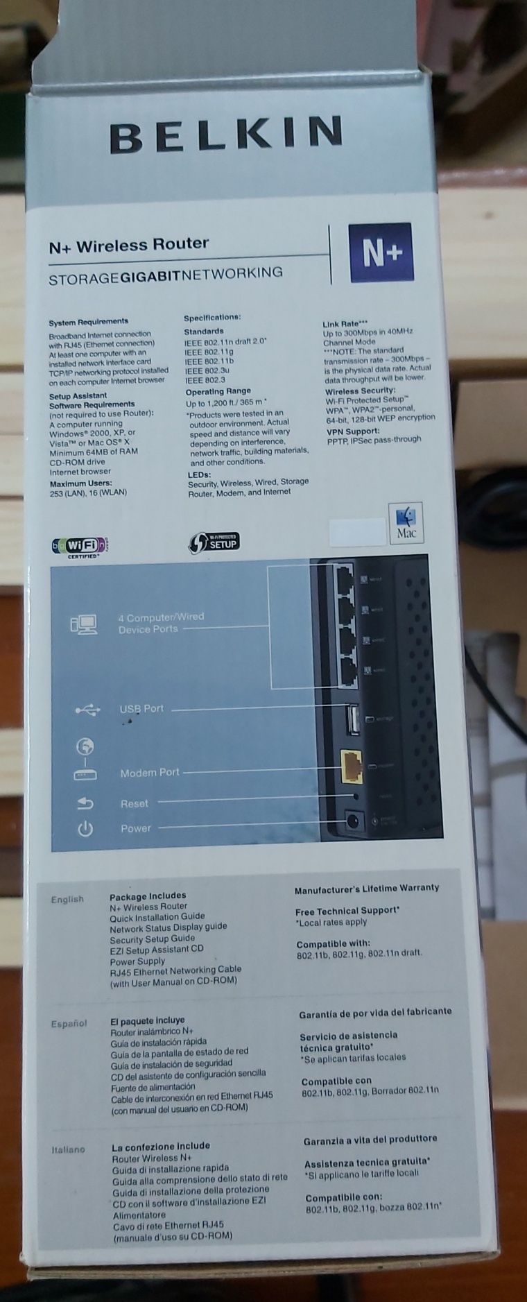 Router Belkin N+ /// usb conection