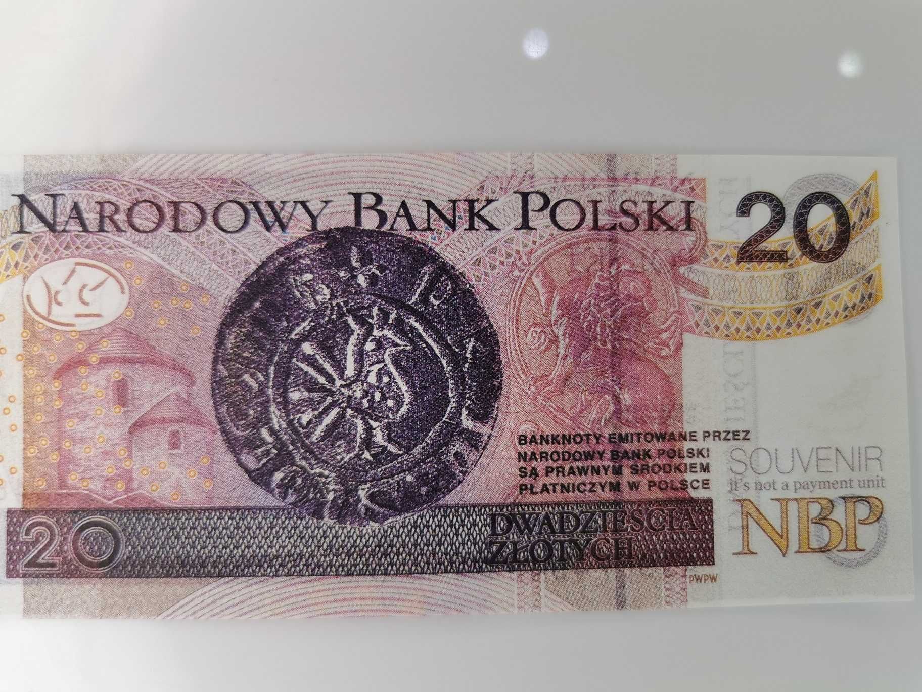 20 złotych plik 100szt. dwustronne edukacja, zabawa, gry, film, teatr