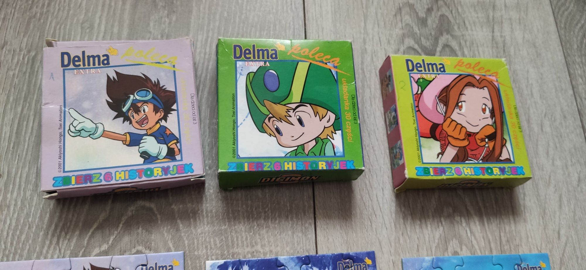 Komplet mini puzzle Delma Digimon