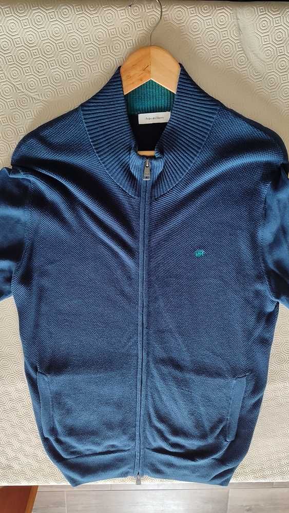 Cardigan Azul Marinho Pedro del Hierro | Tamanho S | Slim Fit [NOVO]