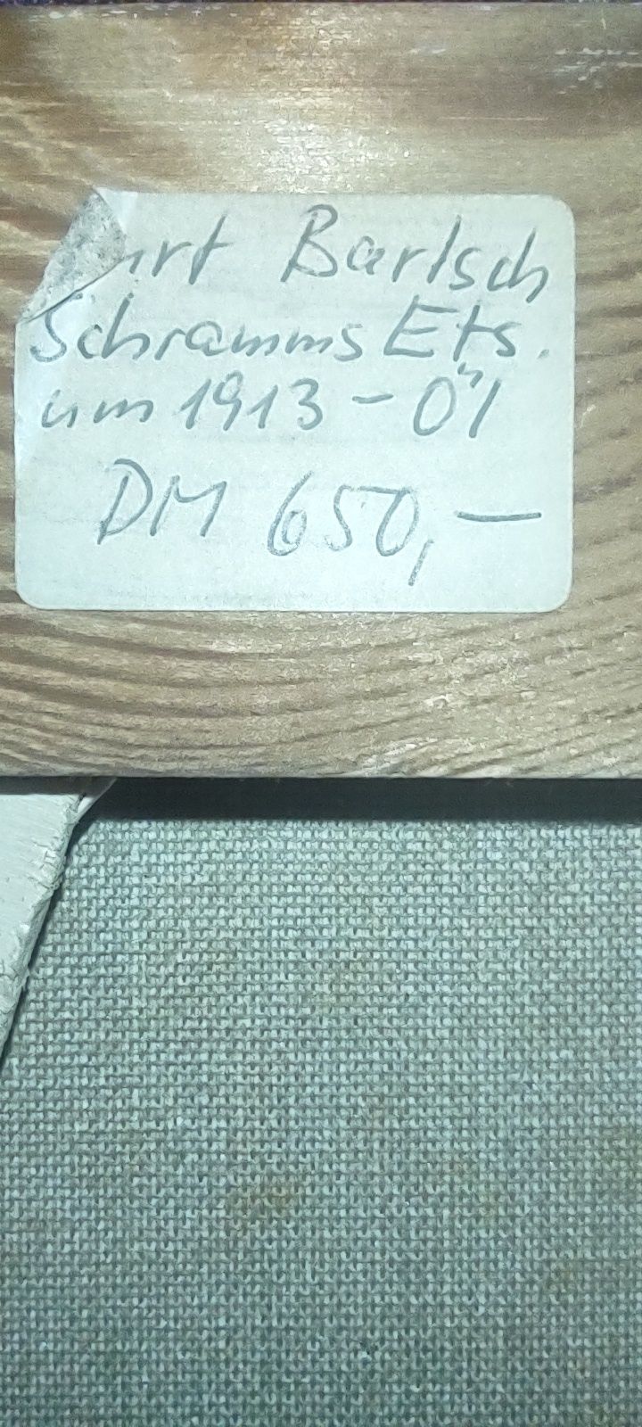 Płótno olej 51 letni Galeria Berlin Retro ,,kurort" Sztuka Naiwna