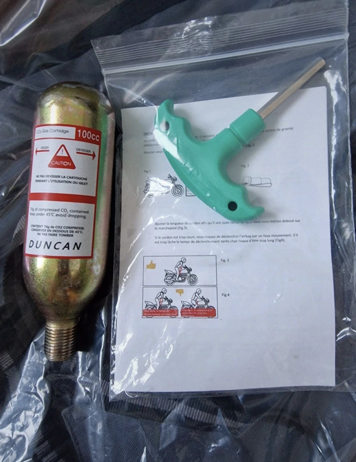 Colete Airbag Duncan para motociclistas
