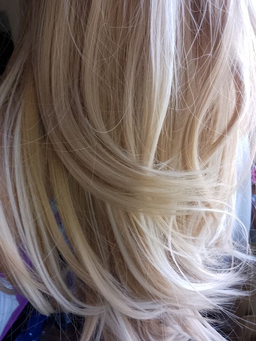 Peruka blond  długie włosy