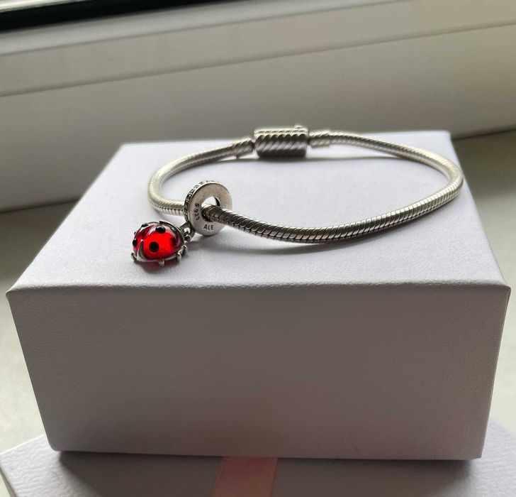 Намистина Pandora з підвіскою «Червоне сонечко» (оригінал)